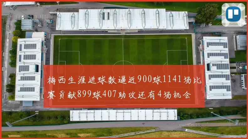 梅西生涯进球数逼近900球1141场比赛贡献899球407助攻还有4场机会